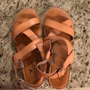 American Eagle Tan Sandals 8